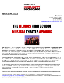 The Illinoishigh School Musicaltheater Awards