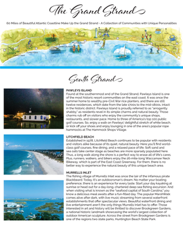 The Grand Strand - a Strandcollection of Communities with Unique Personalities