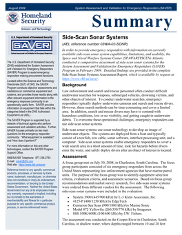 Side-Scan Sonar Systems