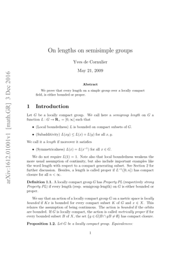 On Lengths on Semisimple Groups