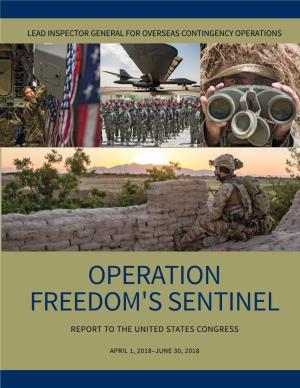 Operation Freedom's Sentinel Report to the United States Congress, April