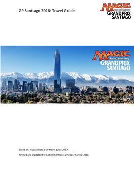 GP Santiago 2018: Travel Guide