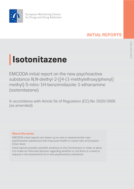 Isotonitazene Initial Report
