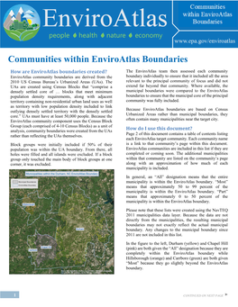 Municipalities Within Enviroatlas Boundaries (PDF)