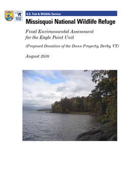 Missisquoi National Wildlife Refuge Final Environmental Assessment for the Eagle Point Unit