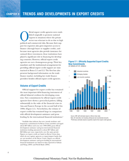 Chapter Ii Trends and Developments in Export Credits