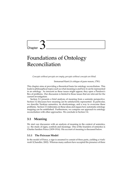 Foundations of Ontology Reconciliation