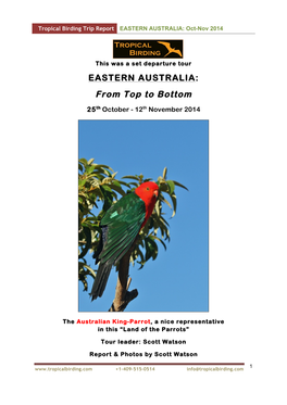 EASTERN AUSTRALIA: Oct-Nov 2014