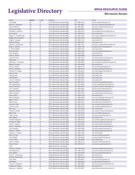 View the Minnesota Senate Directory
