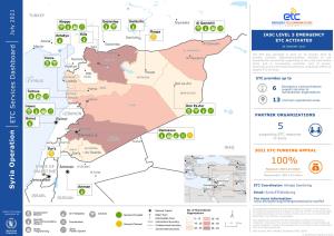 Humanitarian Organizations TARTOUS DEIR-EZ-ZOR ! V Ĵ Ĳ ² Tartous R Homs !! ¥ 13 Common Operational Areas E HOMS Deir Ez-Zor