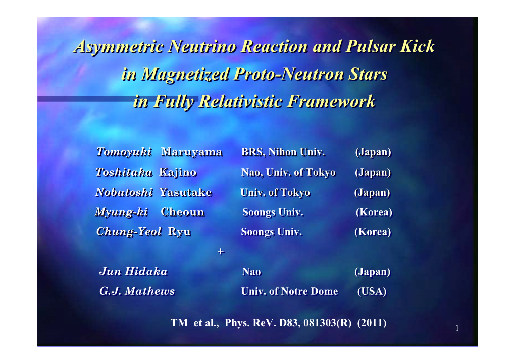 Asymmetric Neutrino Reaction and Pulsar Kick in Magnetized