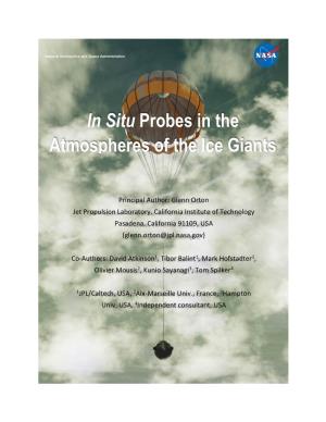 In Situ Probes in the Atmospheres of the Ice Giants