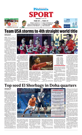 Team USA Storms to 4Th Straight World Title