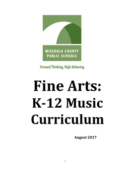 K-12 Music Curriculum