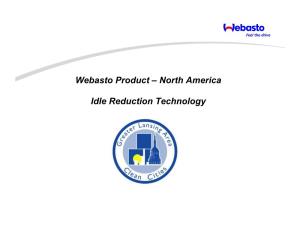 Webasto Product – North America Idle Reduction Technology