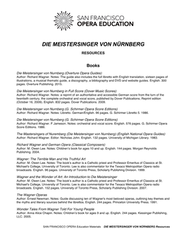 Meistersinger Resources