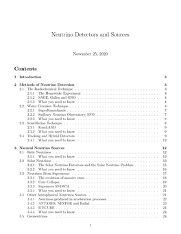 Neutrino Sources and Detectors