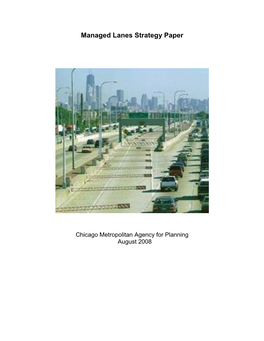 Managed Lanes Strategy Paper