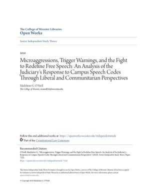 Microaggressions, Trigger Warnings, and the Fight to Redefine Free Speech