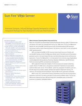 Sun Fire™ V890 Server