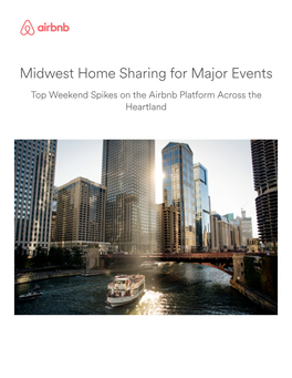 Midwest Home Sharing for Major Events Top Weekend Spikes on the Airbnb Platform Across the Heartland