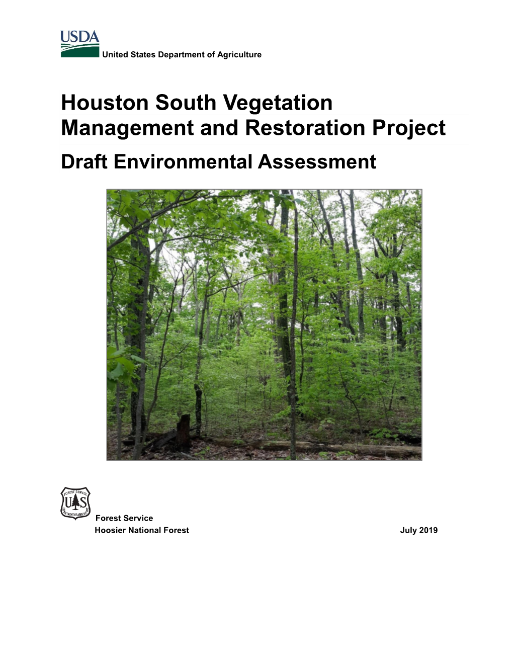 Houston South Vegetation Management and Restoration Project Draft Environmental Assessment