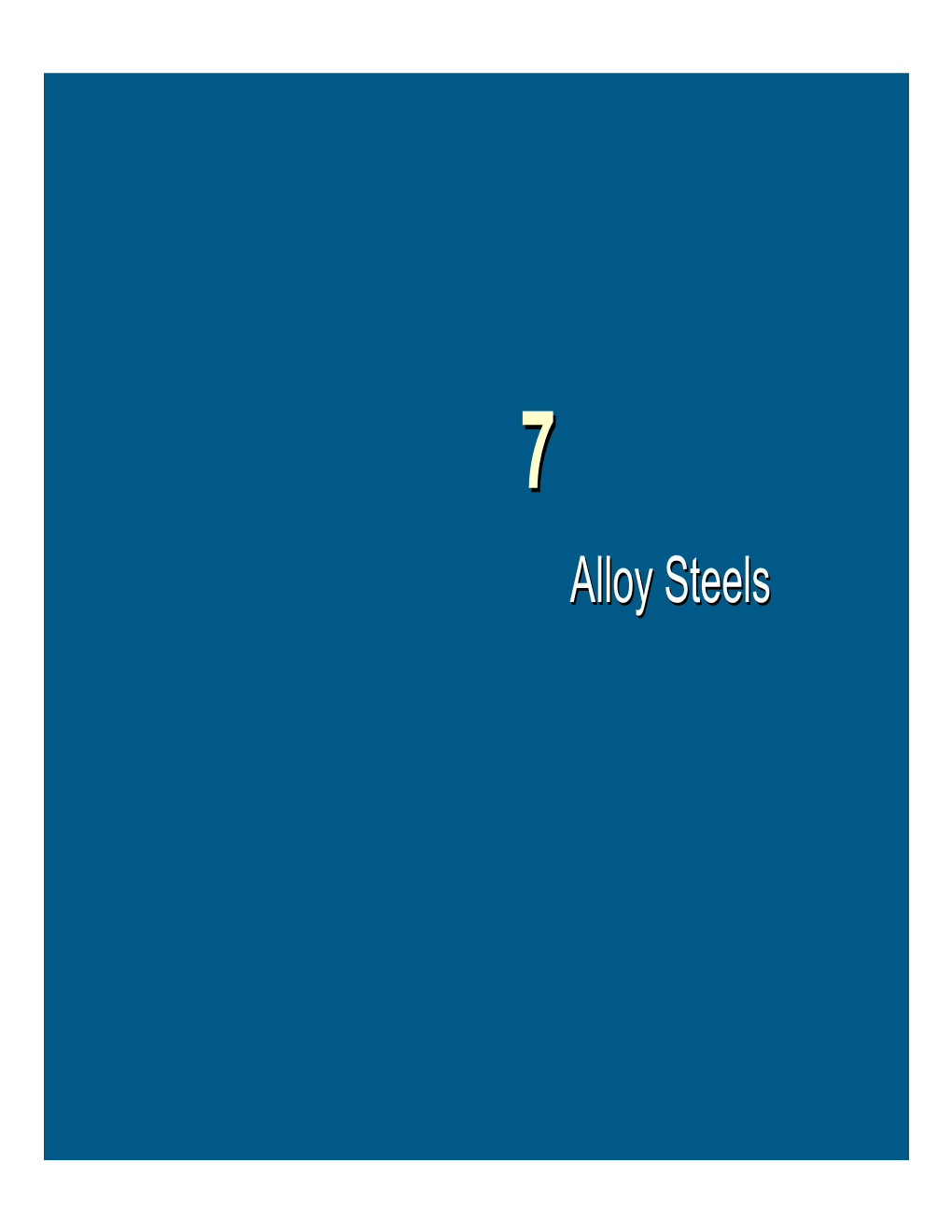 Alloy Steelssteels High Strength Low Alloy (HSLA)