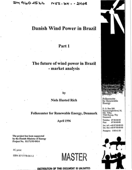 Danish Wind Power in Brazil