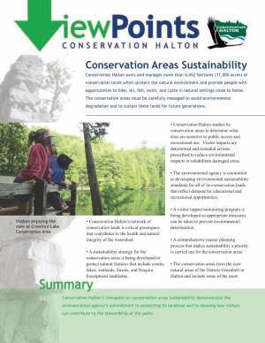 Conservation Areas Sustainability