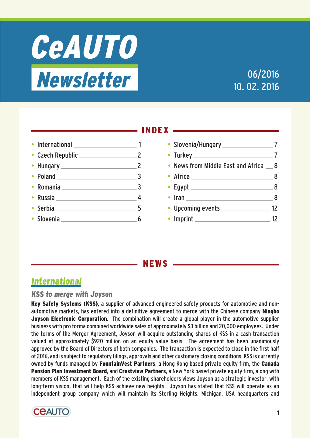 Ceauto 06/2016 Newsletter 10