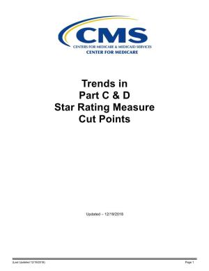Medicare 2019 Part C & D Star Ratings Cut Point Trends