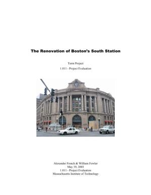 The Renovation of Boston's South Station / 1.011 Project