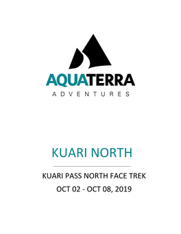 Kuari Pass North Face Trek Oct 02 - Oct 08, 2019