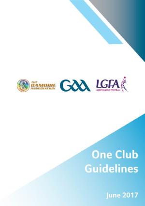 One Club Guidelines