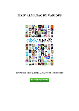[N381.Ebook] Download PDF Pixiv Almanac by Various