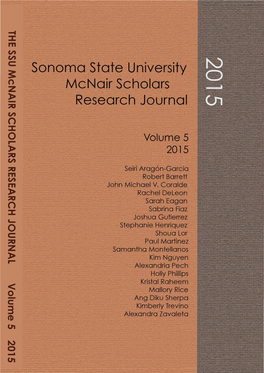 Mcnair Scholars Research Journal