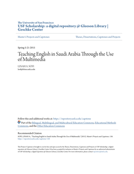 Teaching English in Saudi Arabia Through the Use of Multimedia LINAH A