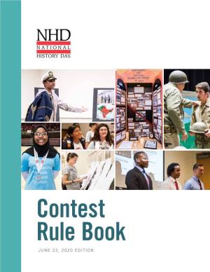NHD Contest Rule Book