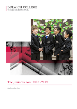 The Junior School 2018 - 2019