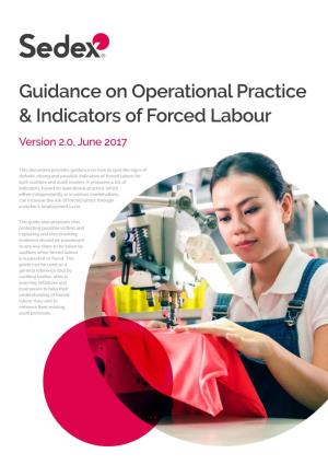 Guidance on Operational Practice & Indicators of Forced Labour
