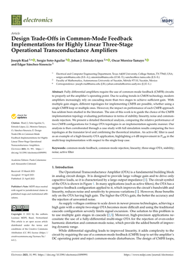 Design Trade-Offs in Common-Mode Feedback Implementations for Highly Linear Three-Stage Operational Transconductance Ampliﬁers