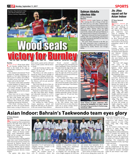 Victory for Burnley Monfaradi