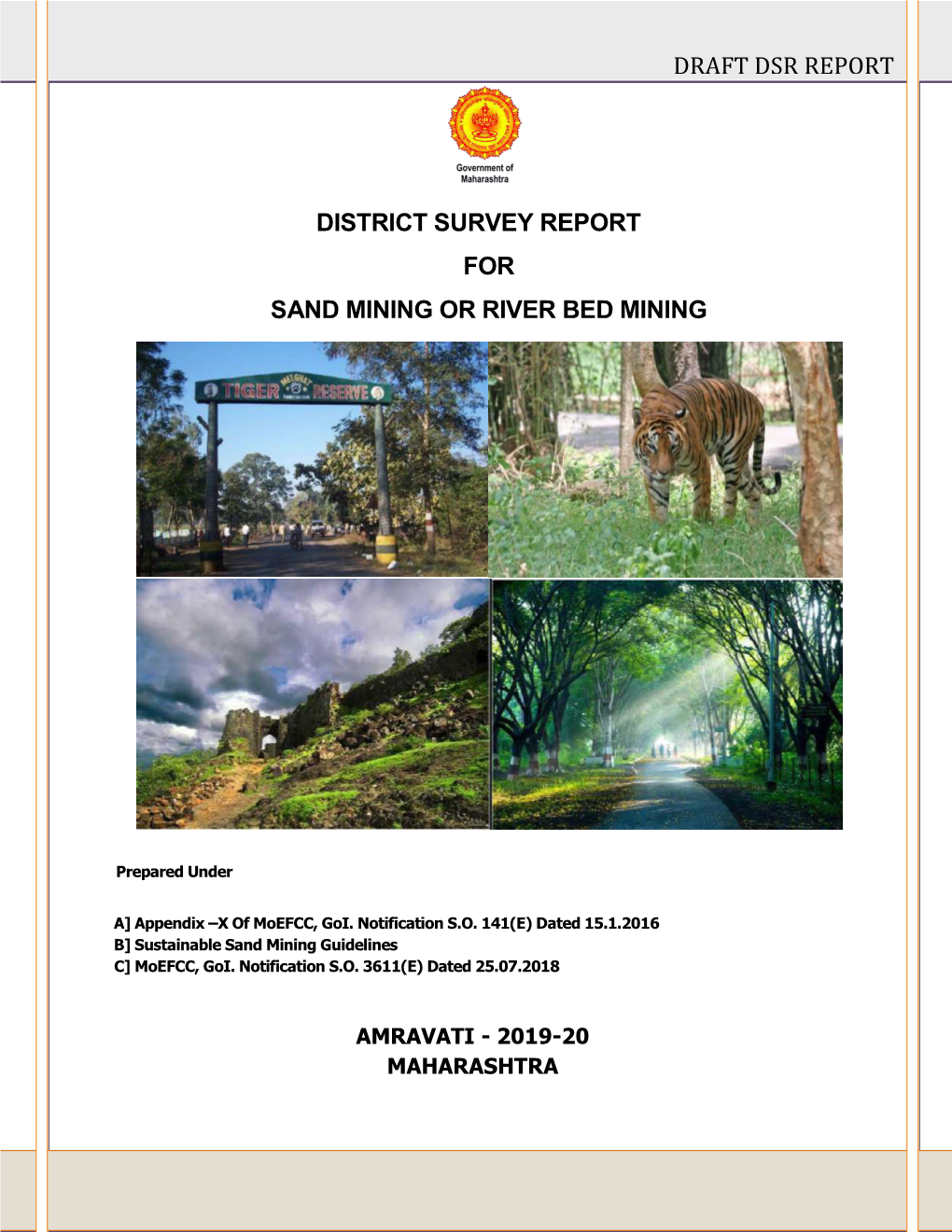 District Survey Report for Sand Mining Or River Bed Mining