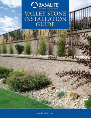 Valley Stone Installation Guide