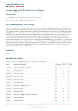 Blueprint Genetics Heterotaxy and Situs Inversus Panel