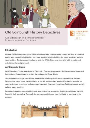 Old Edinburgh History Detectives