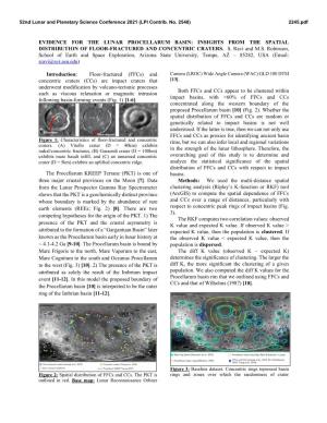 Insights from the Spatial Distribution of Floor-Fractured and Concentric Craters