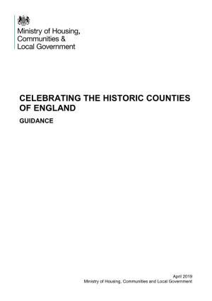 Celebrating the Historic Counties of England Guidance