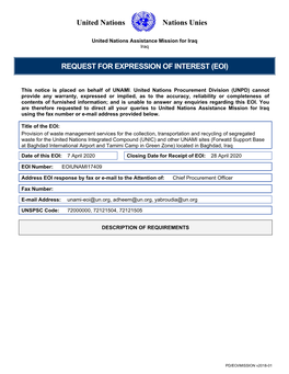 EOI Mission Template
