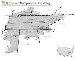 German Companies in the Valley Region Map 69
